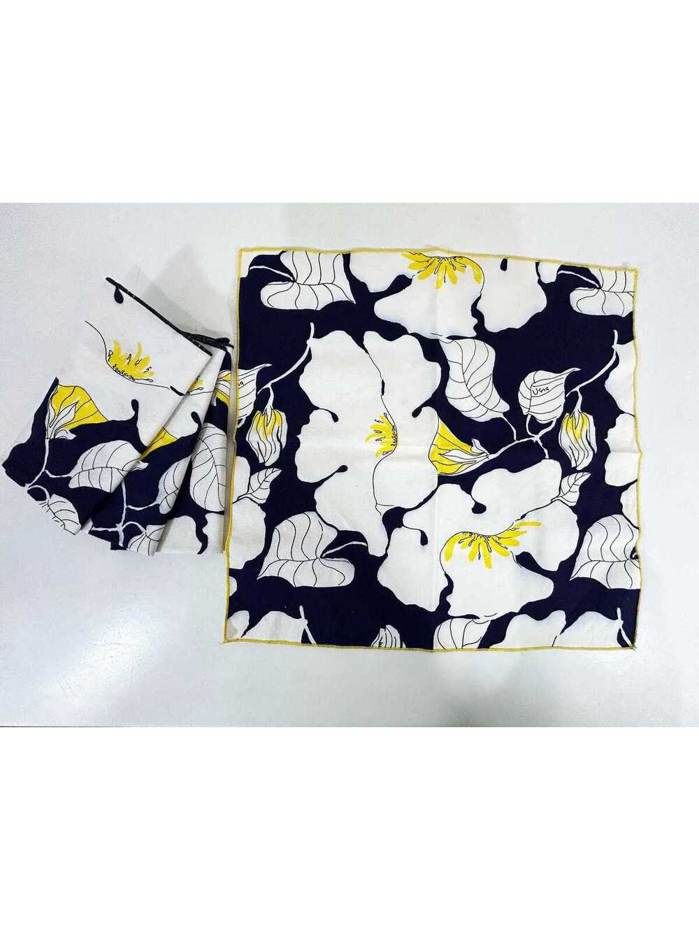 Vera Neumann Floral Cloth Napkins Set of 4 1970s